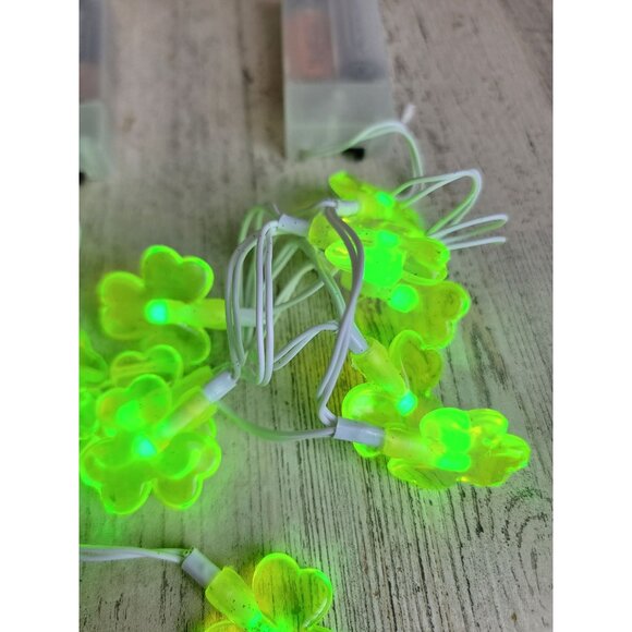 Shamrock mini string light st Patrick day set decor green - Picture 6 of 6